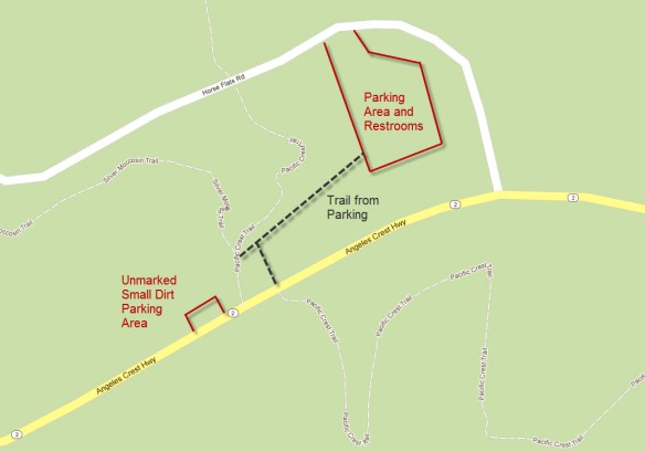Three Points Trailhead Vicinity Map