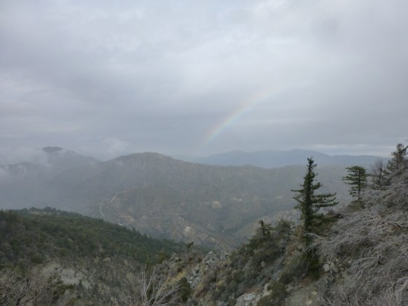 Looking North at Rainbow from the San Gabriel Peak trail.