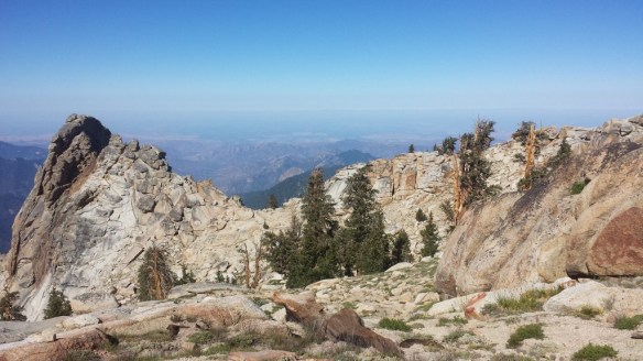 View on the way to Alta Peak our last overnight training hike prior to going to Mt. Whitney. 