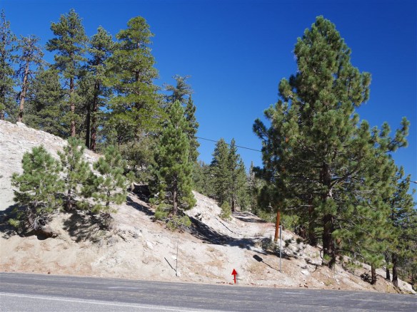 View of Trailhead from Angeles Crest Highway