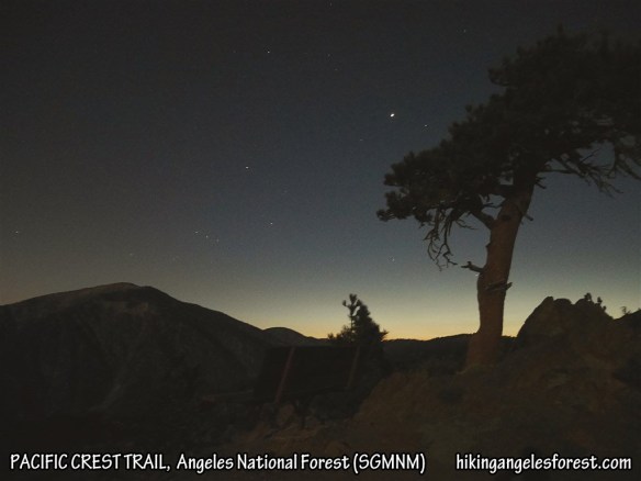 View toward Mt. Baden-Powell from the PCT near Inspiration Point.