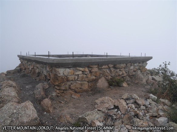 New foundation in place for the new Vetter Mountain Lookout.
