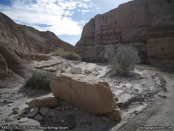 Arroyo Seco del Diablo in the Carrizo Badlands of the Anza Borrego Desert.