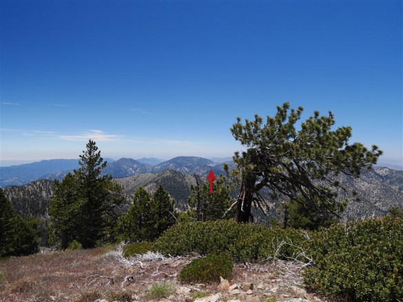 View from Throop Peak of the fire just getting started.